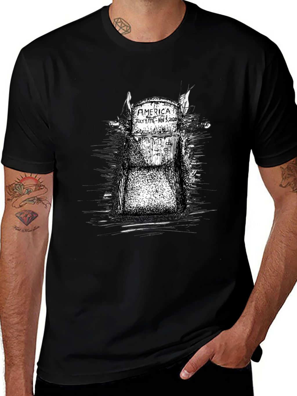 America RIP July 4th - Nov 3rd Graphic Tee