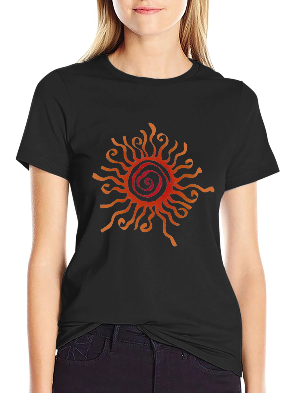 Sun Graphic Black T-Shirt