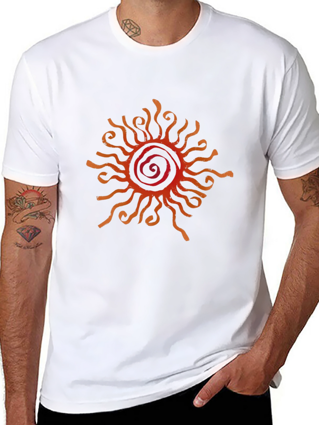 Sun Graphic Black T-Shirt
