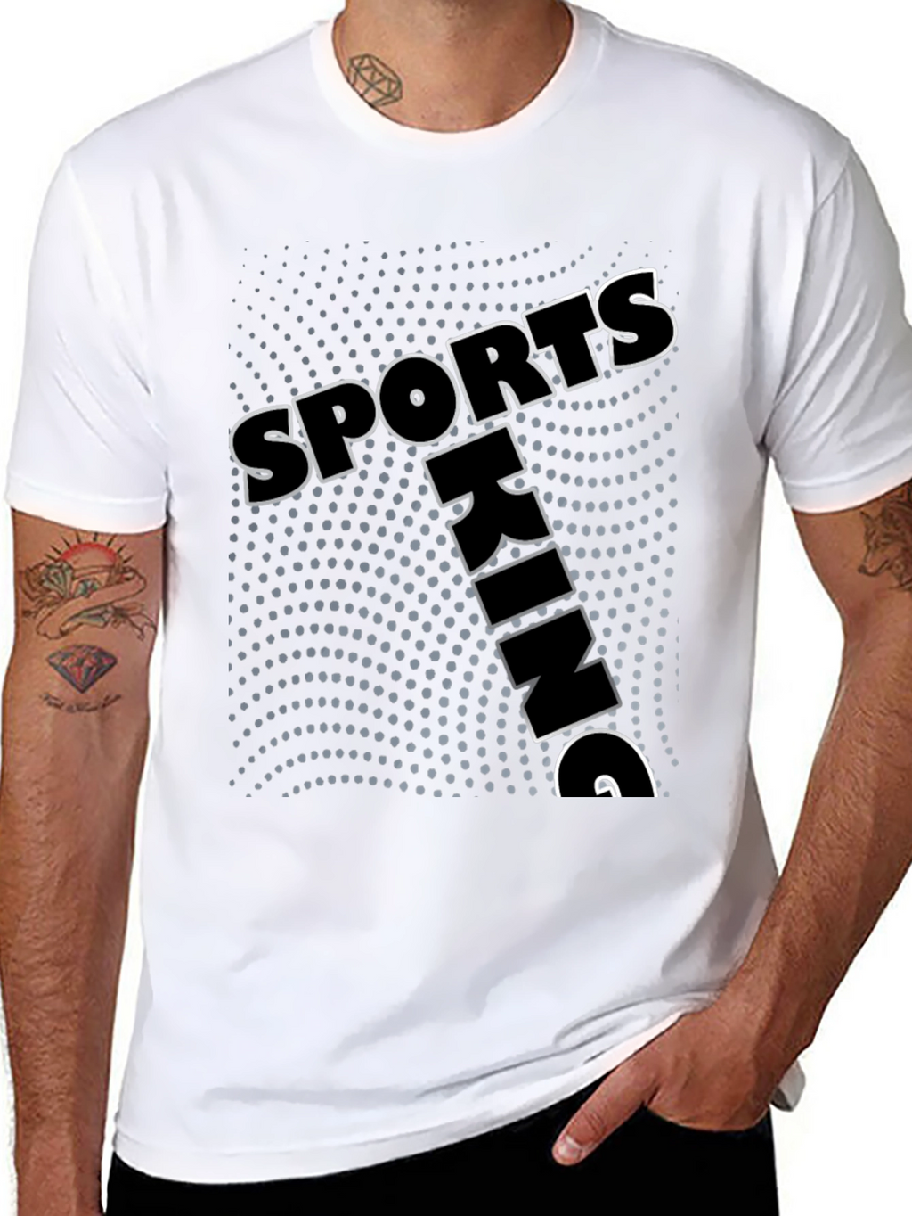 Mens Sports King Graphic Print T-Shirt