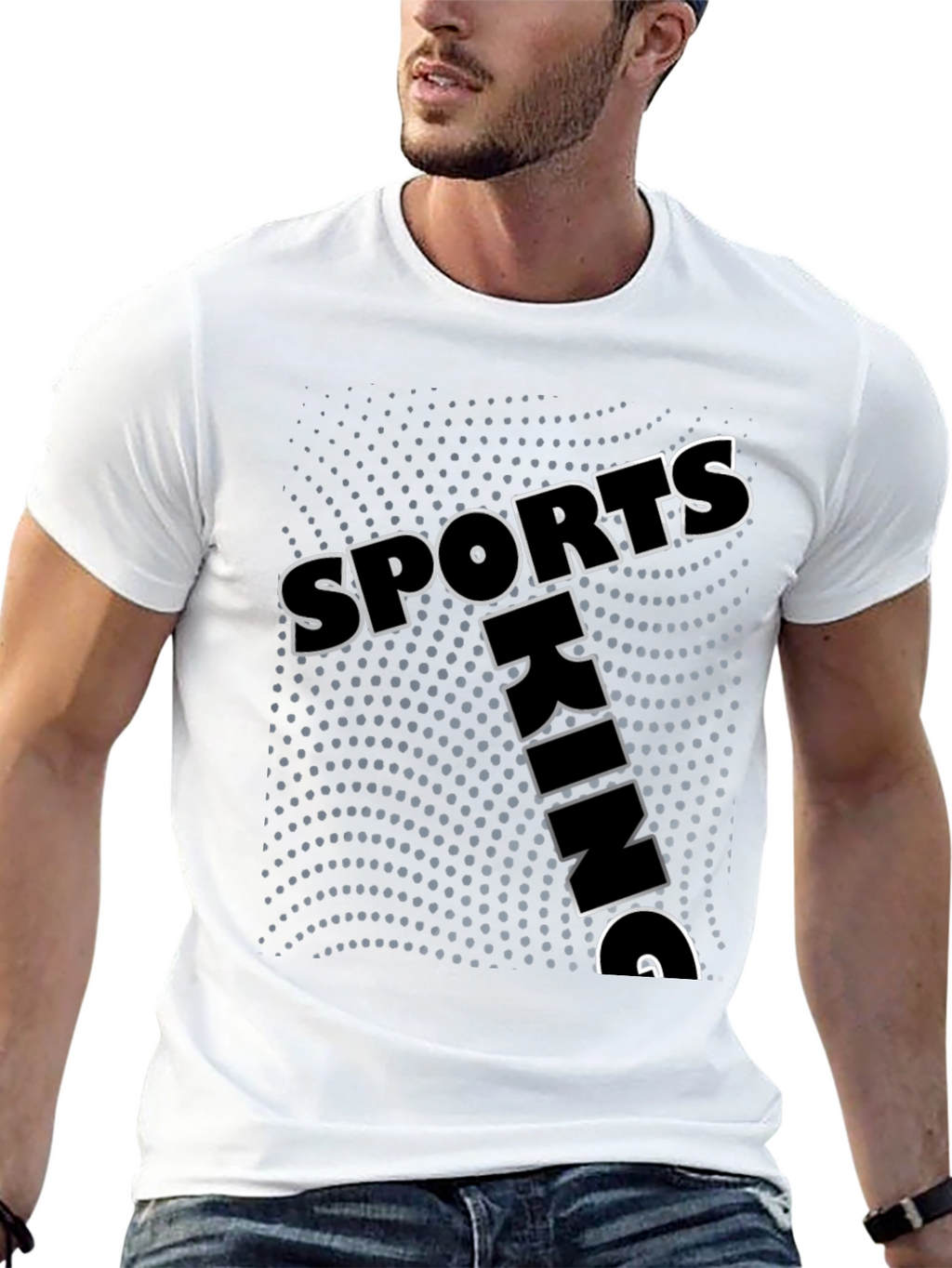 Mens Sports King Graphic Print T-Shirt