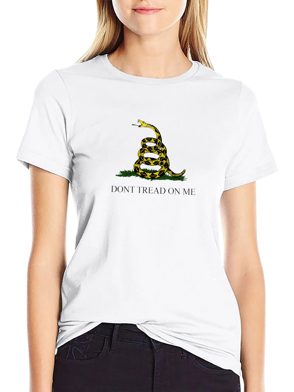 Dont Tread on Me Graphic Tee - Black
