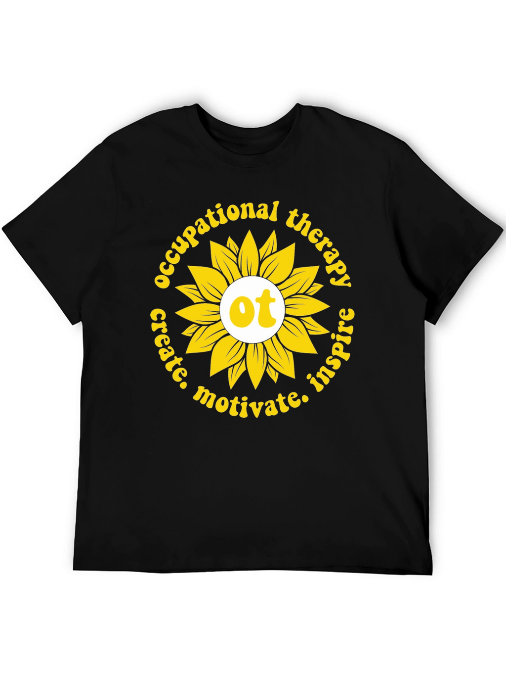 Occupational Therapy Sunflower Graphic T-Shirt