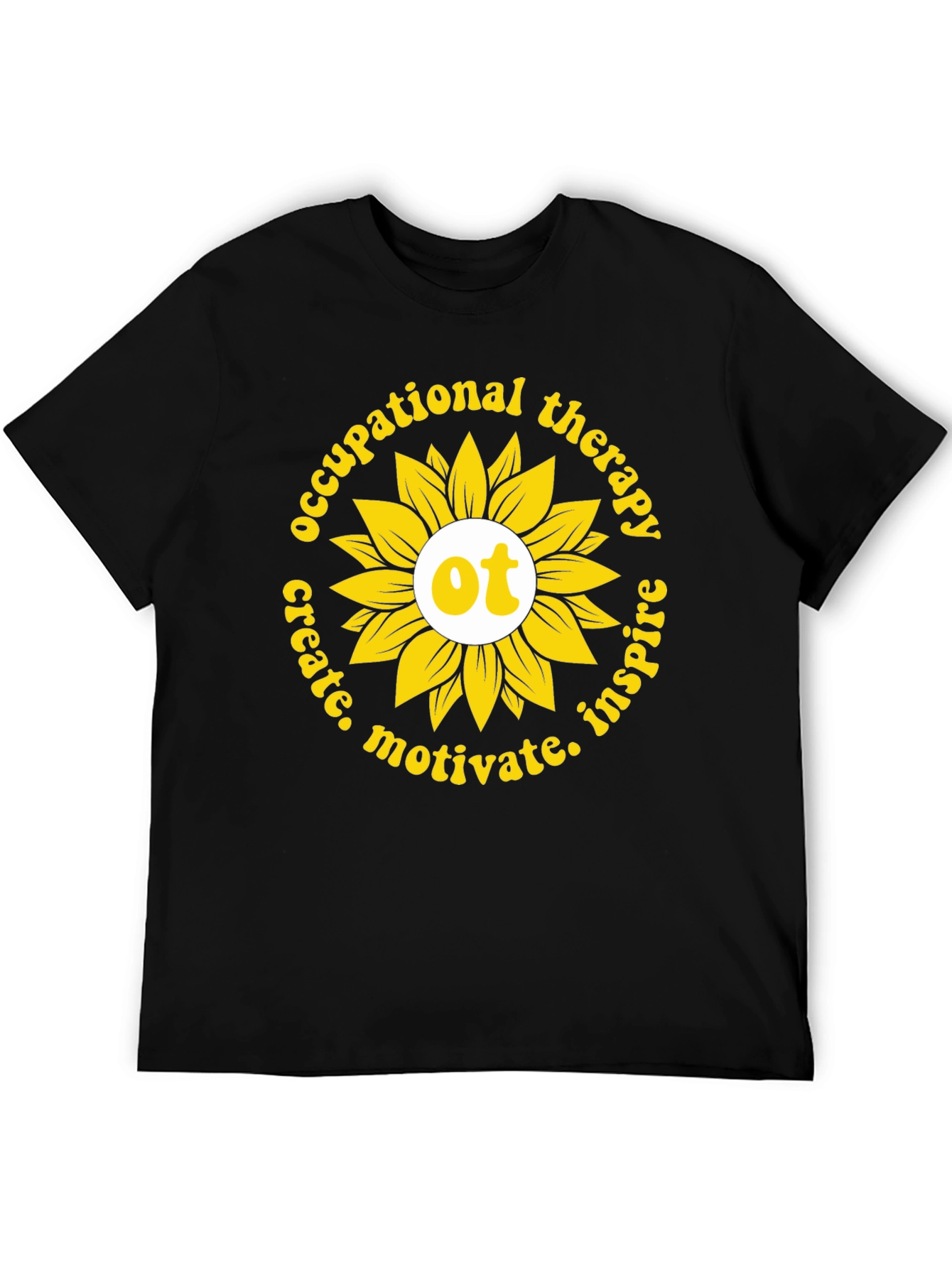 Occupational Therapy Sunflower Graphic T-Shirt