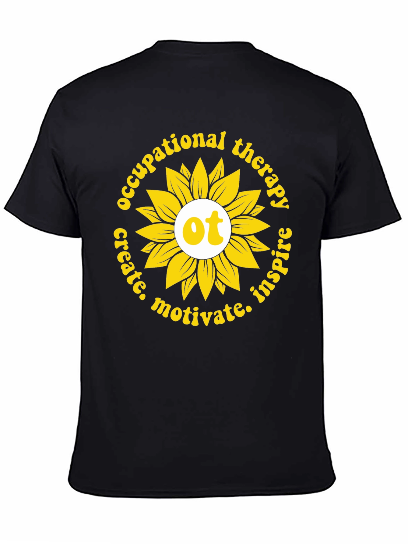 Occupational Therapy Sunflower Graphic T-Shirt