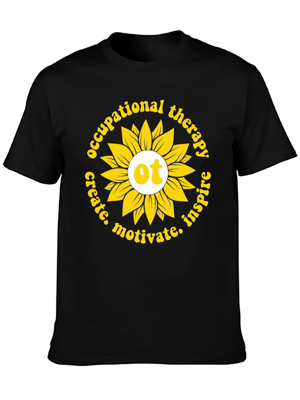Occupational Therapy Sunflower Graphic T-Shirt