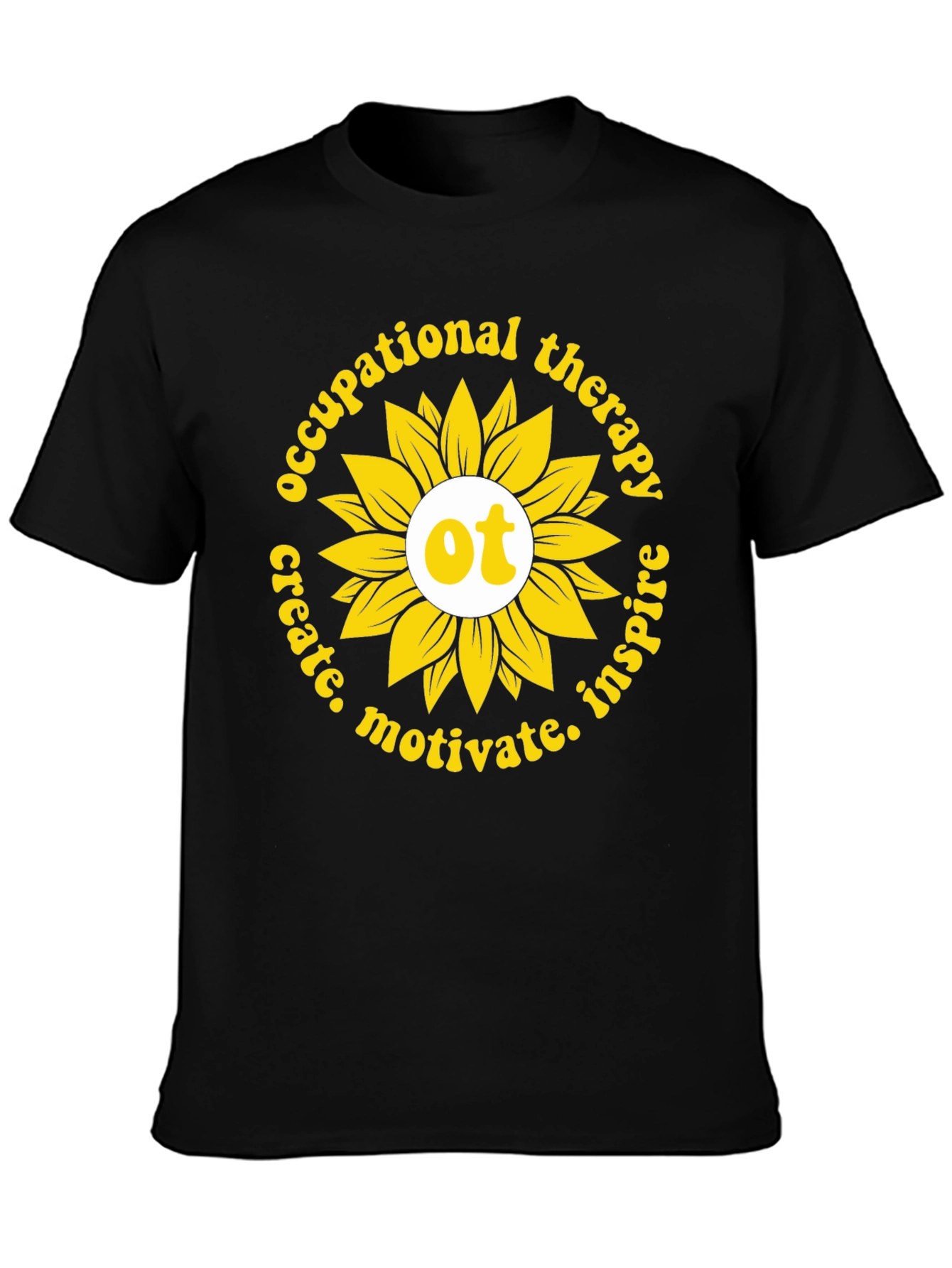 Occupational Therapy Sunflower Graphic T-Shirt