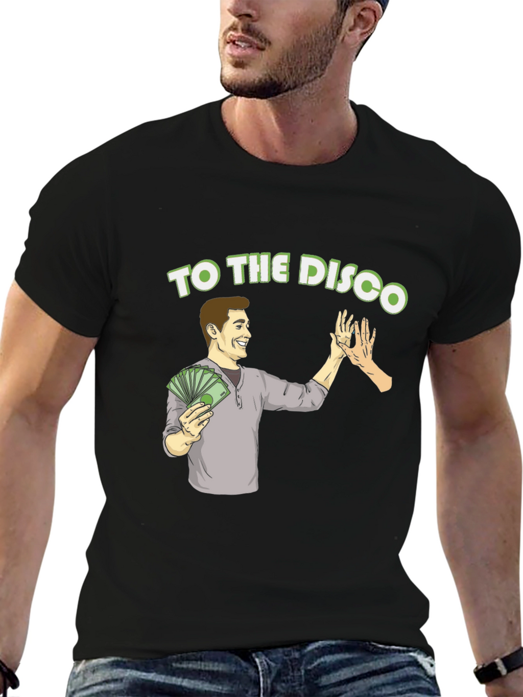 To The Disco Black Graphic T-Shirt