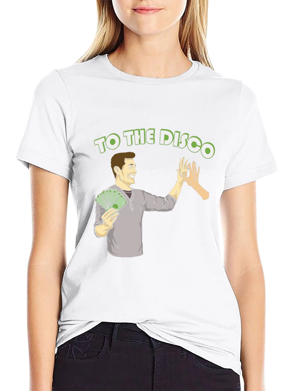 To The Disco Black Graphic T-Shirt