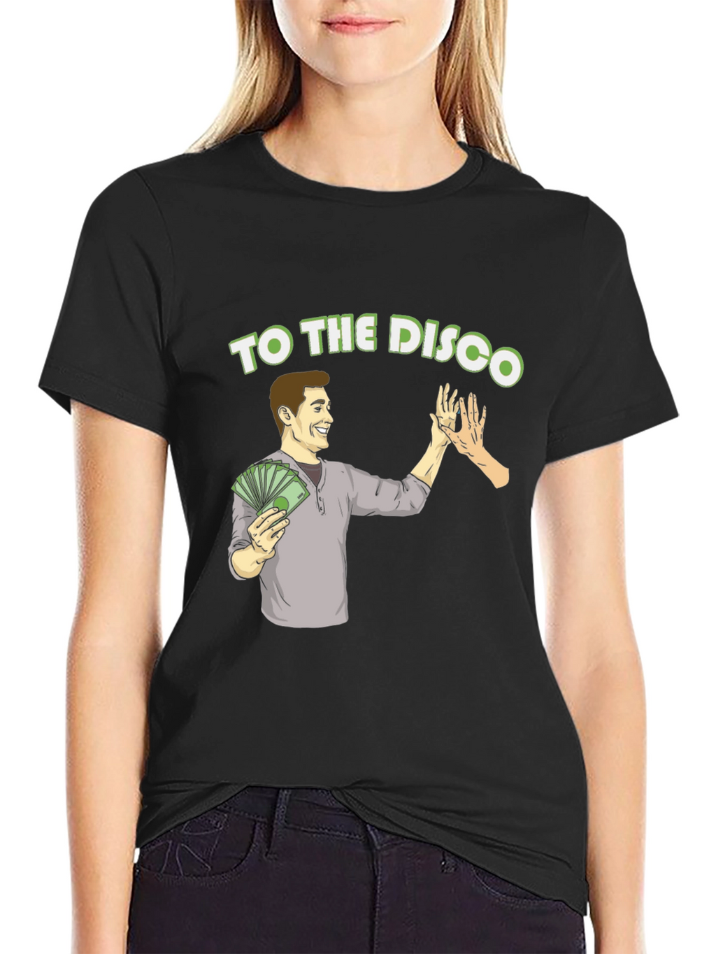 To The Disco Black Graphic T-Shirt