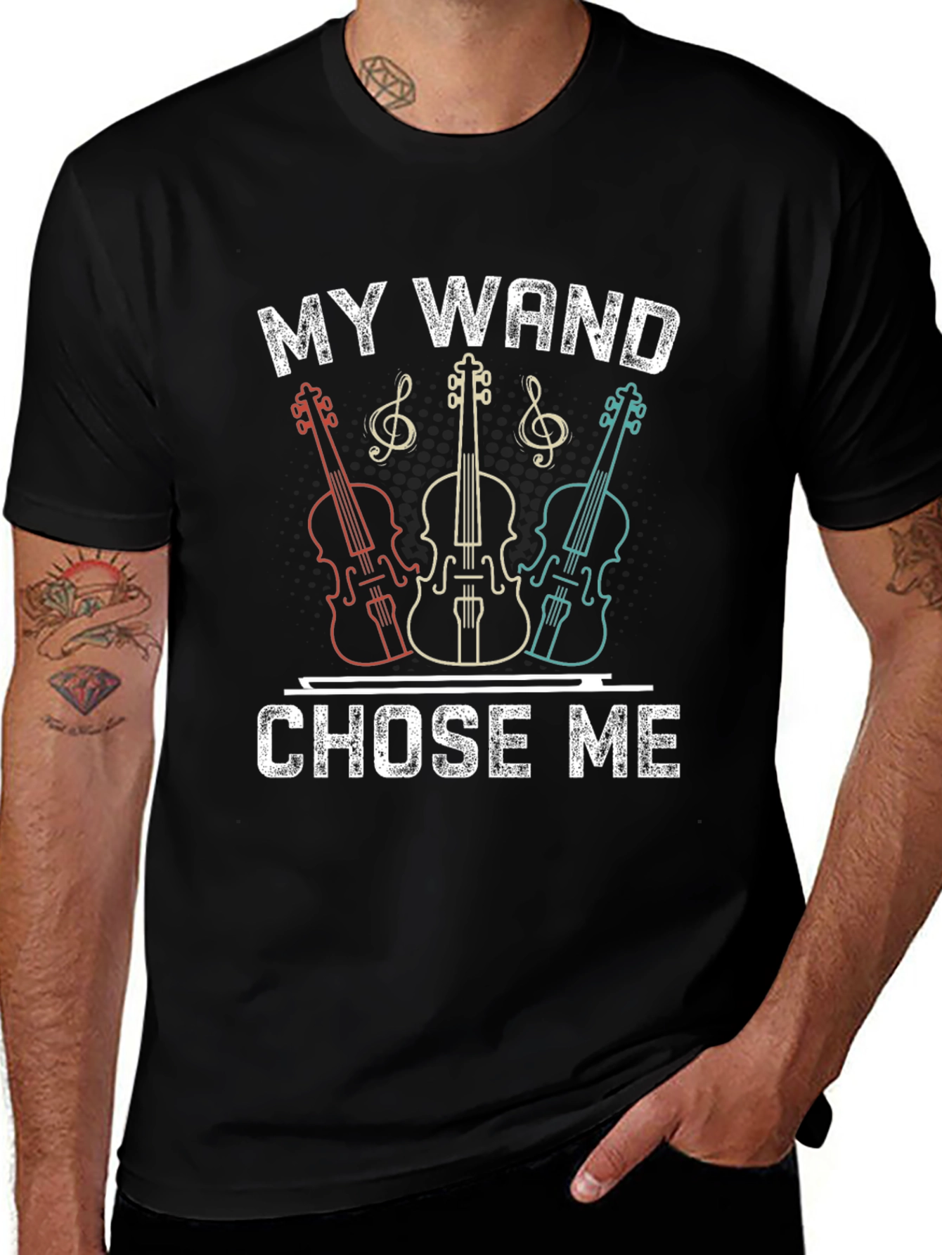 My Wand Chose Me T-Shirt - Musician Tee