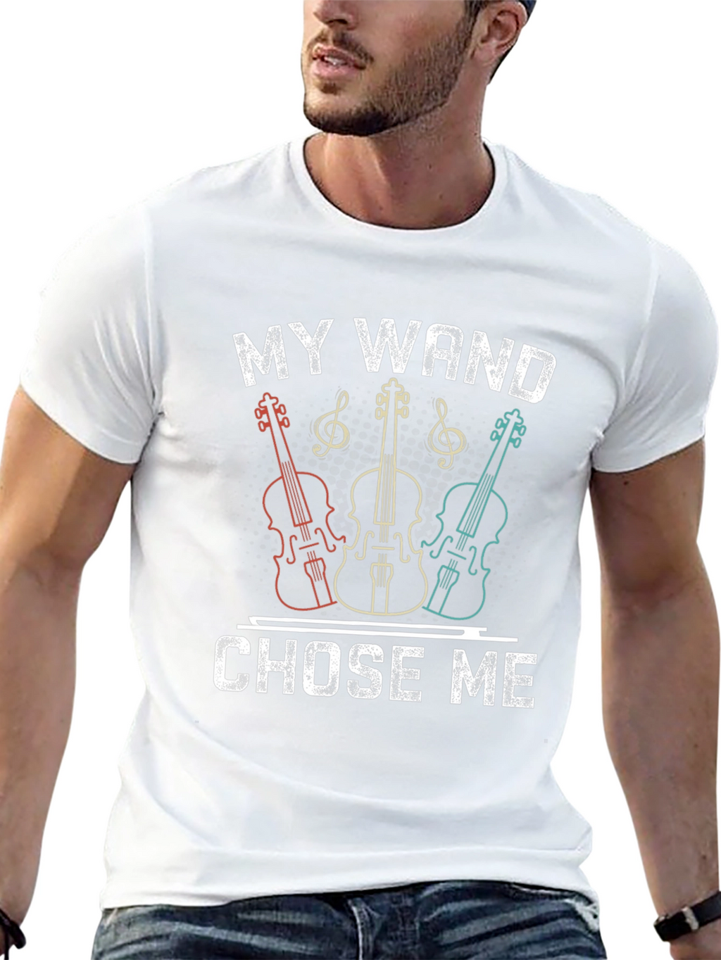 My Wand Chose Me T-Shirt - Musician Tee