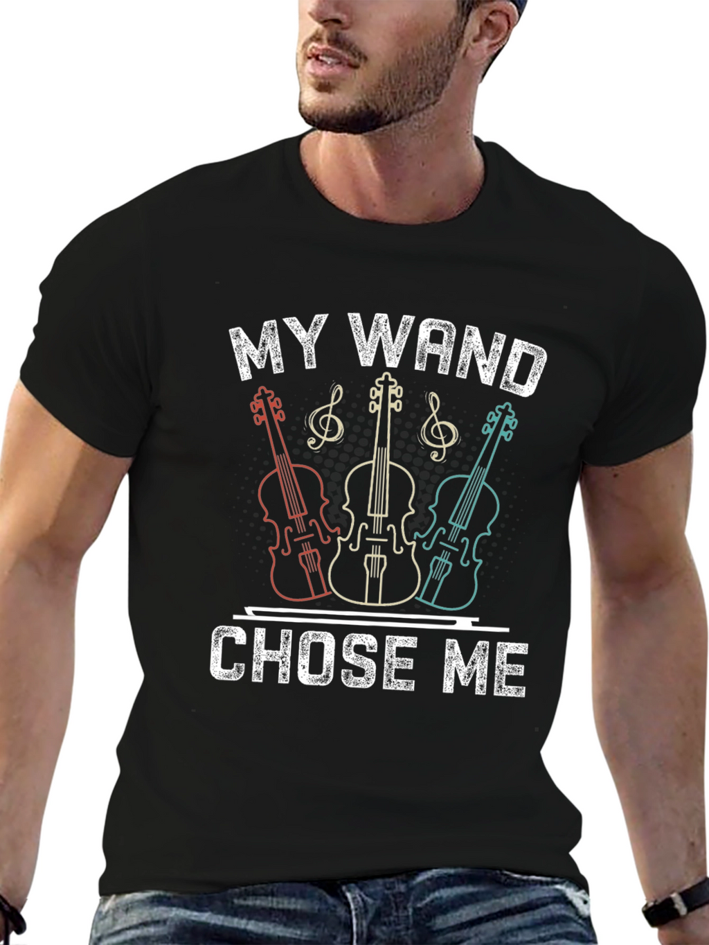 My Wand Chose Me T-Shirt - Musician Tee