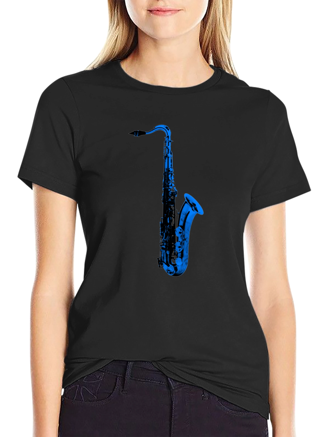 Cool Saxophone Graphic T-Shirt