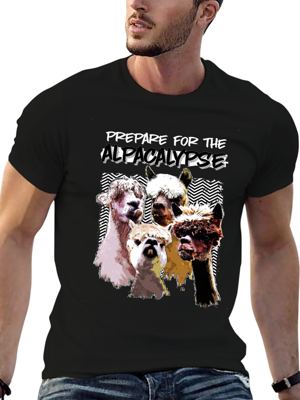 Prepare for the Alpacalypse Black T-Shirt