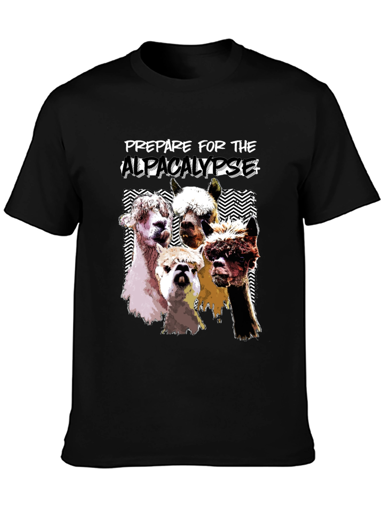 Prepare for the Alpacalypse Black T-Shirt