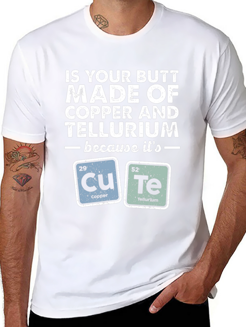 Funny Chemistry Pun T-Shirt - Copper & Tellurium
