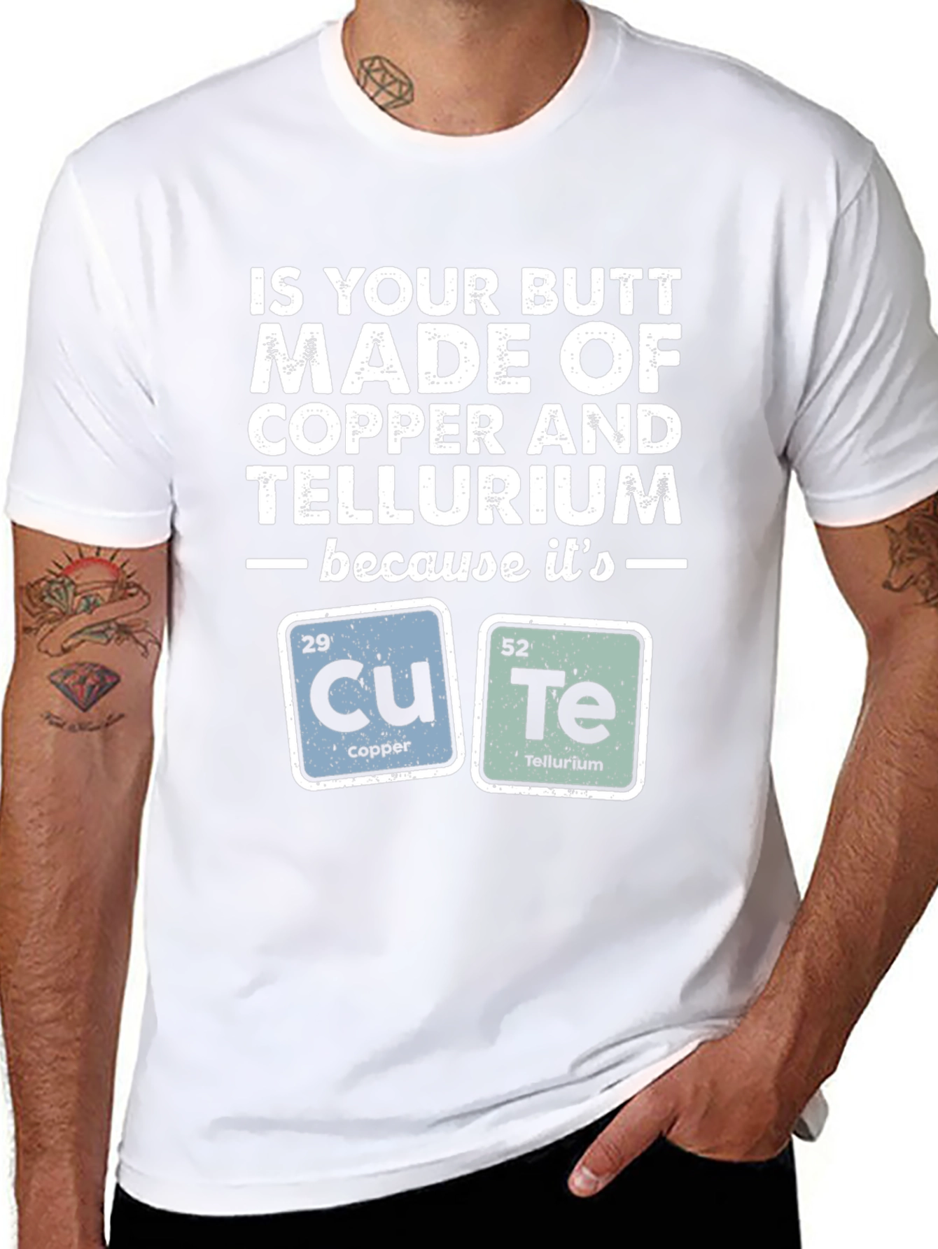 Funny Chemistry Pun T-Shirt - Copper & Tellurium