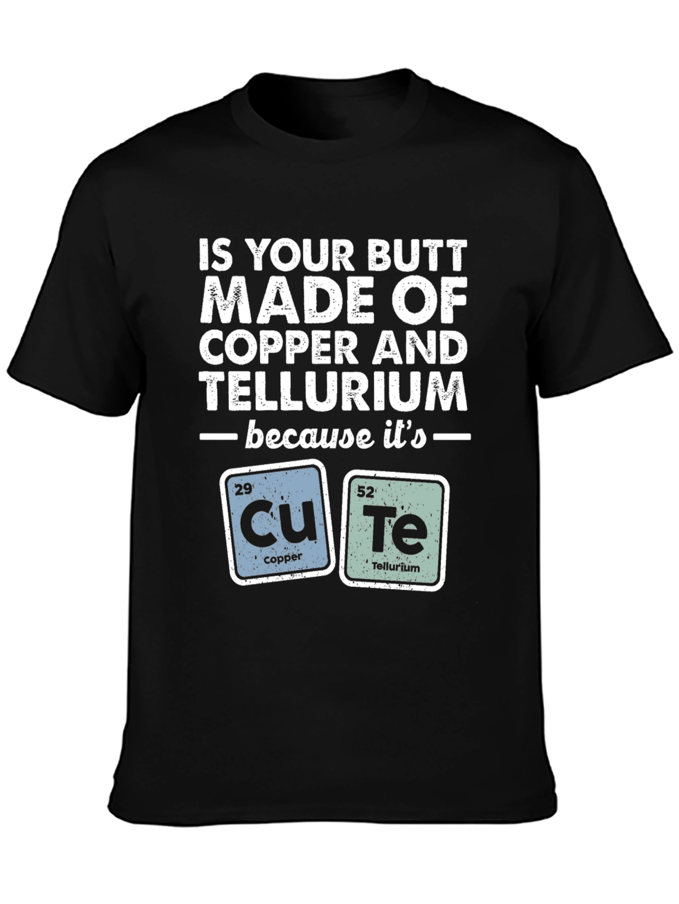 Funny Chemistry Pun T-Shirt - Copper & Tellurium