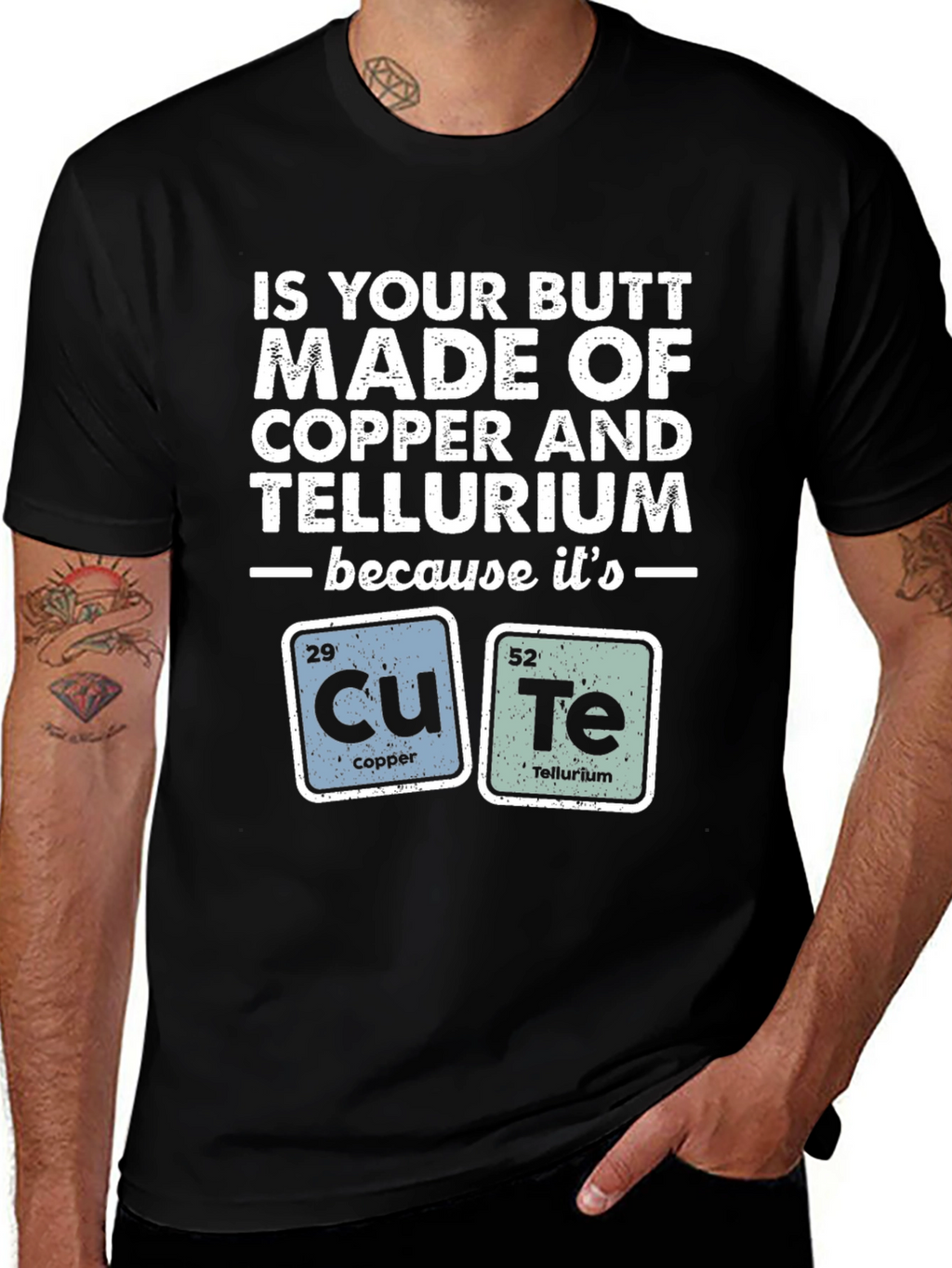 Funny Chemistry Pun T-Shirt - Copper & Tellurium