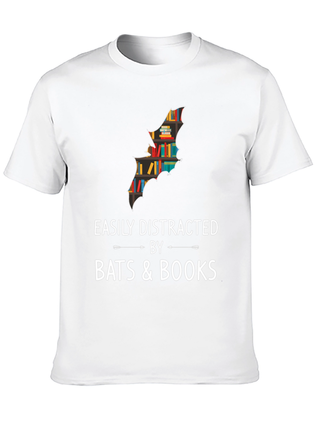 Easily Distracted by Bats & Books T-Shirt