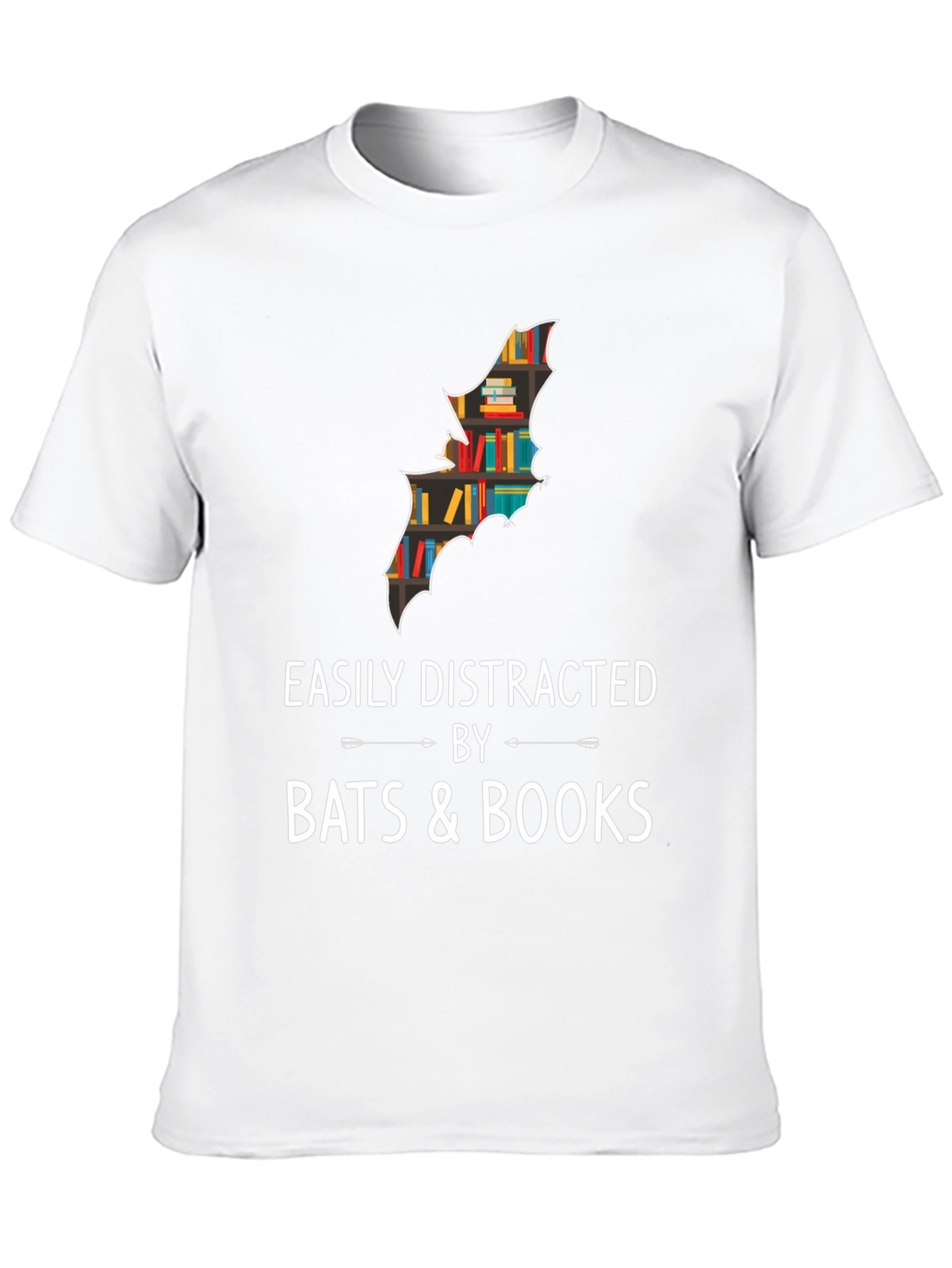 Easily Distracted by Bats & Books T-Shirt