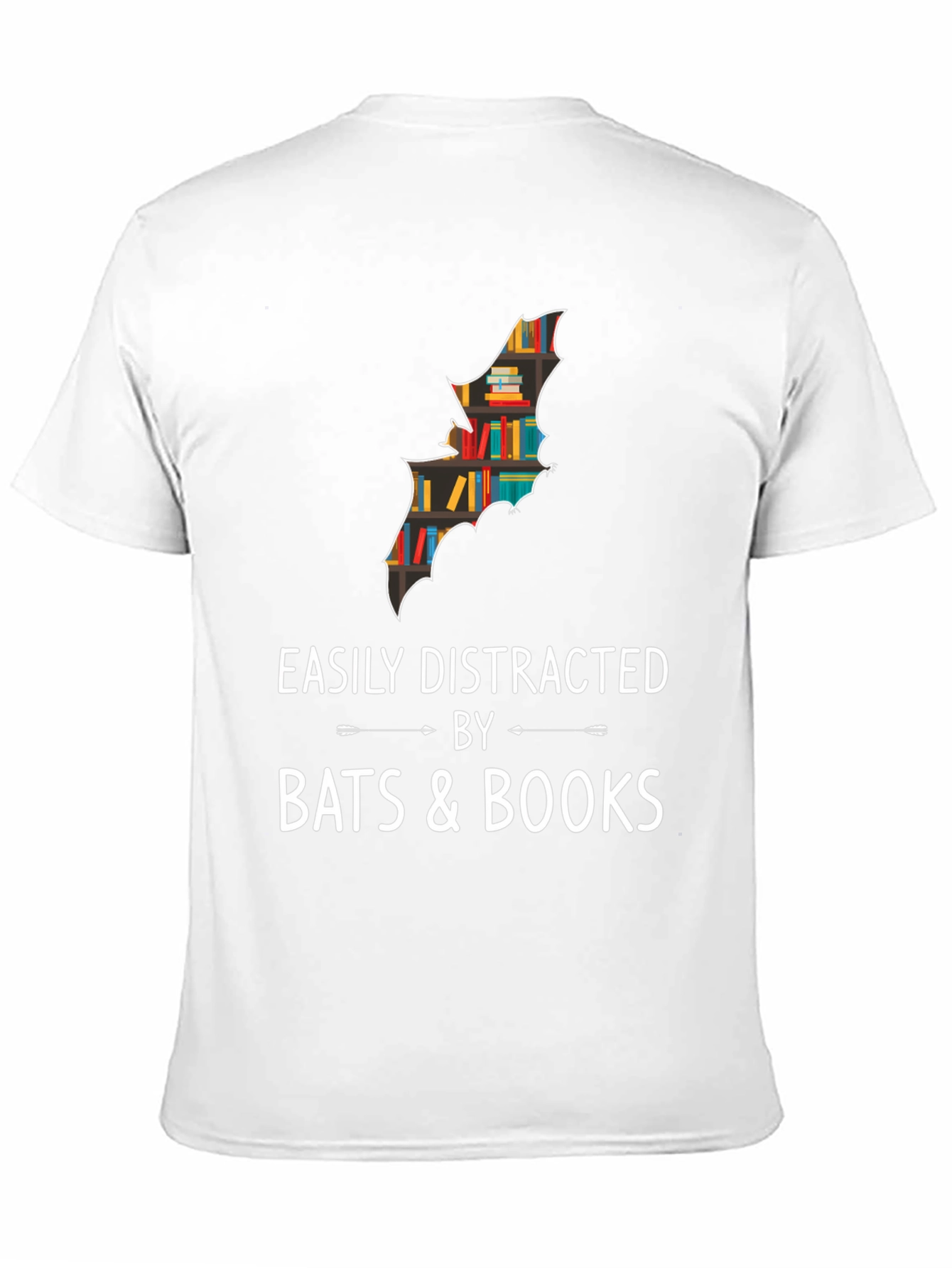 Easily Distracted by Bats & Books T-Shirt