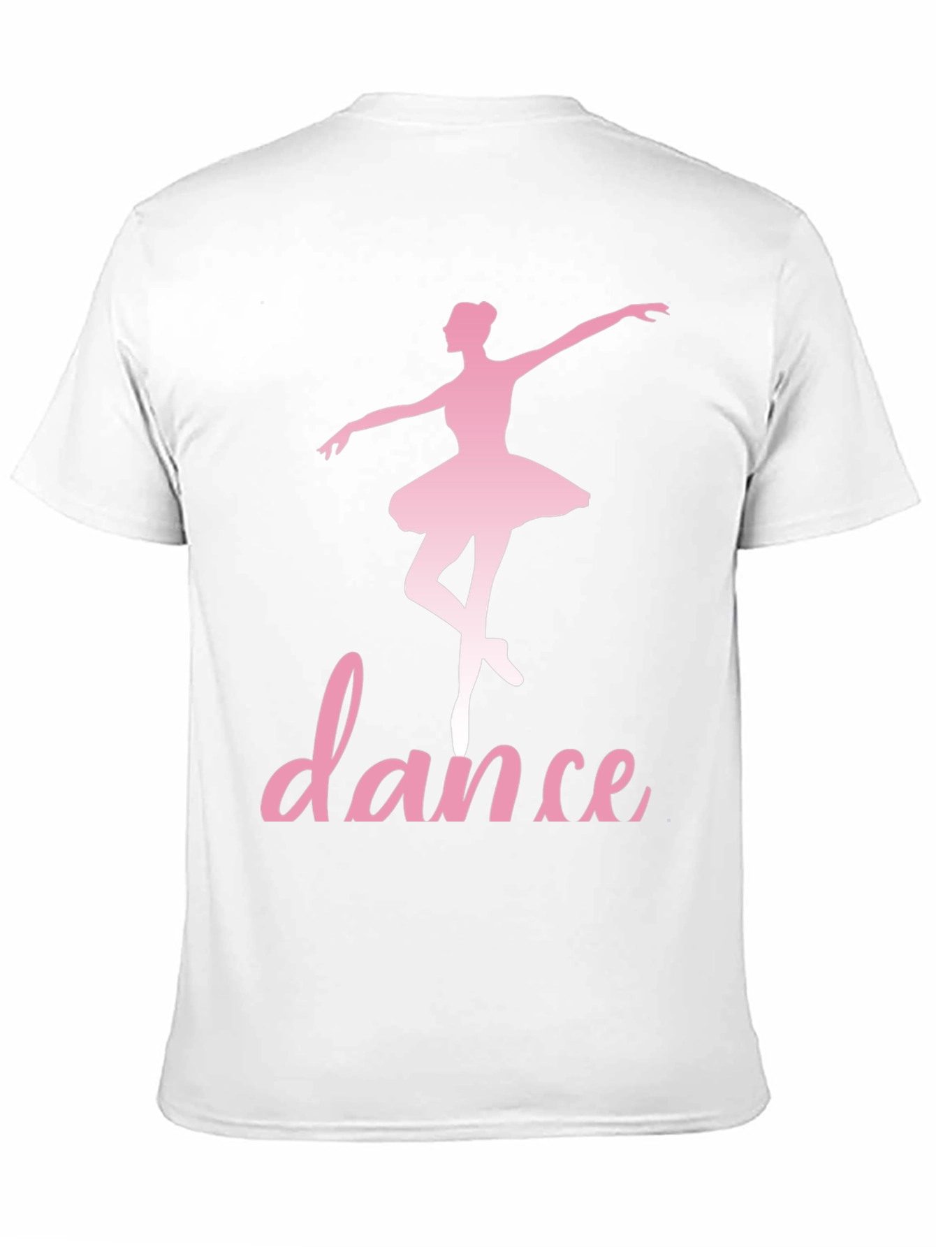 Dance Ballerina T-Shirt - Pink Design on Black