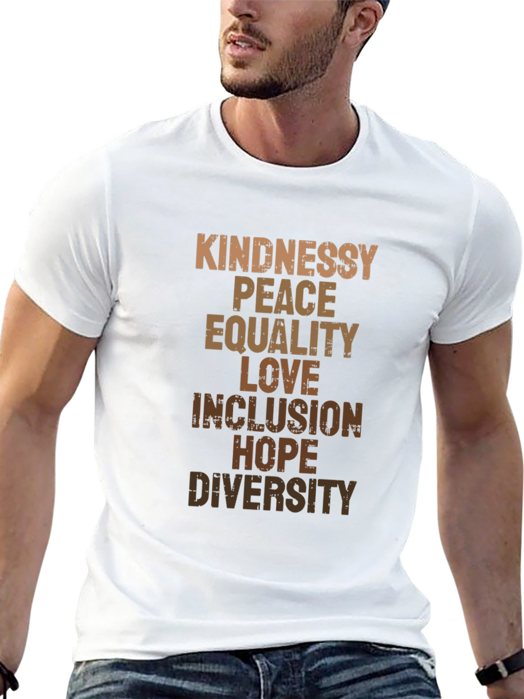 Kindness Peace Love Graphic T-Shirt