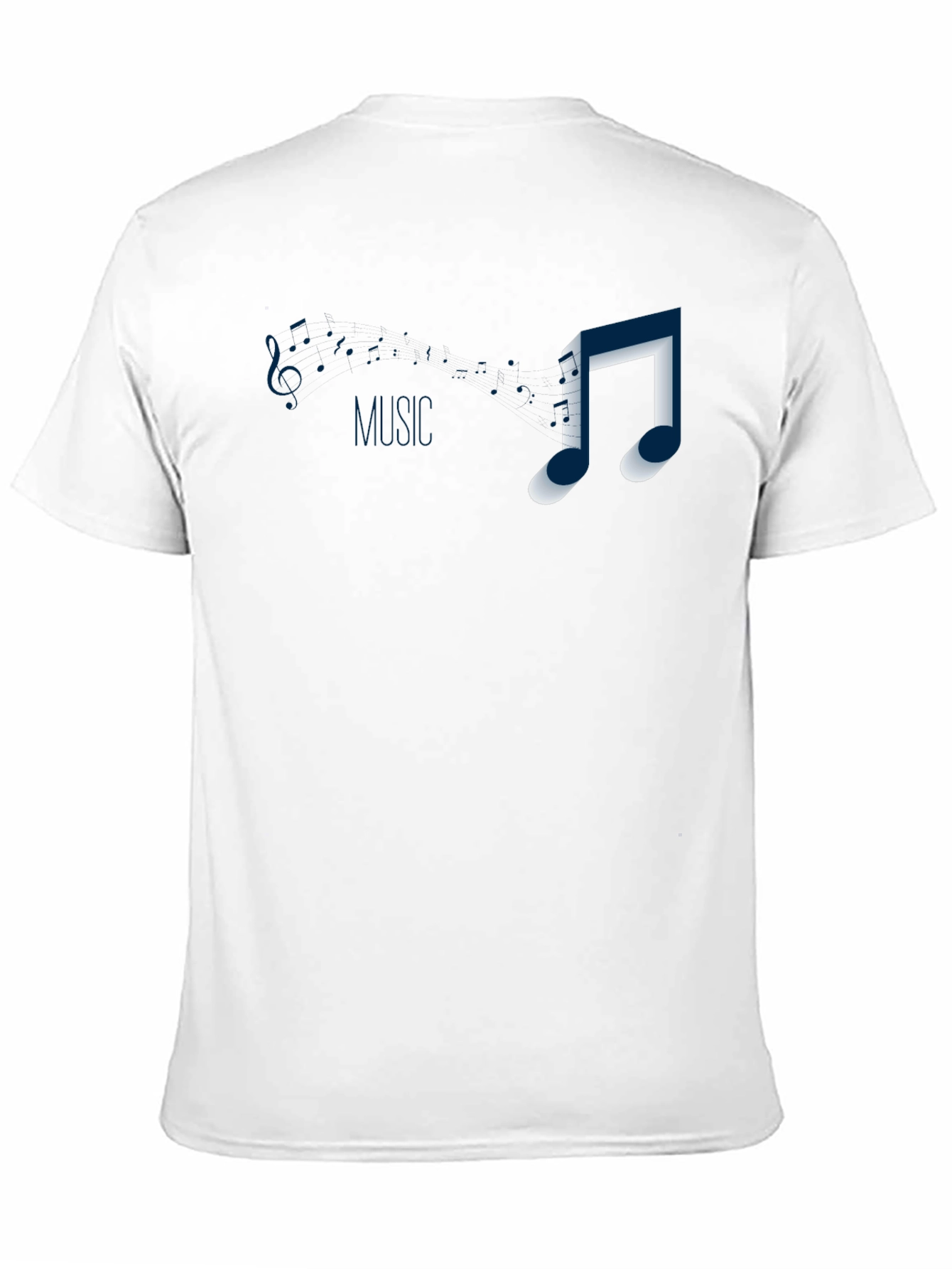 Music Note Graphic T-Shirt - Casual Style