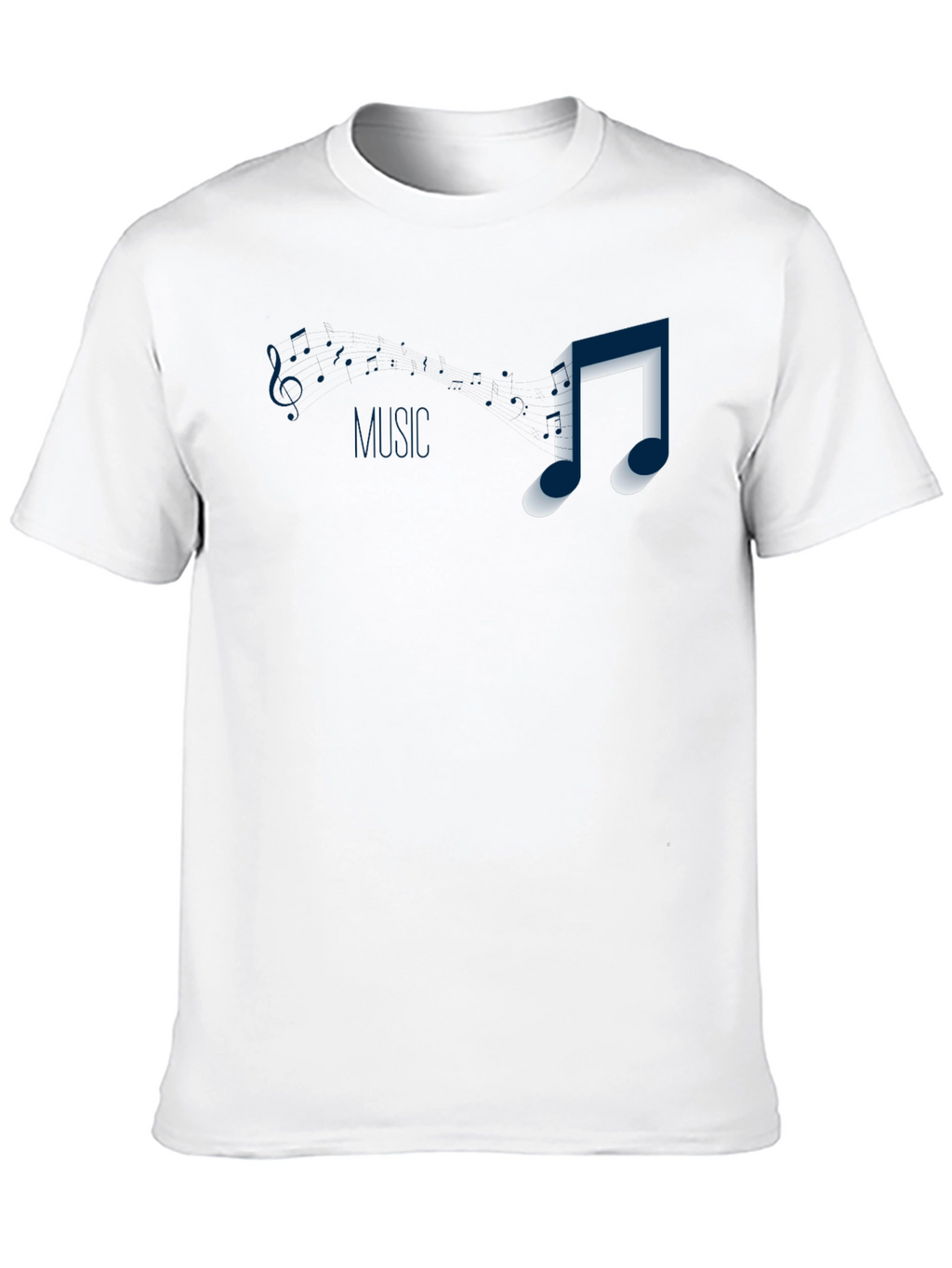 Music Note Graphic T-Shirt - Casual Style