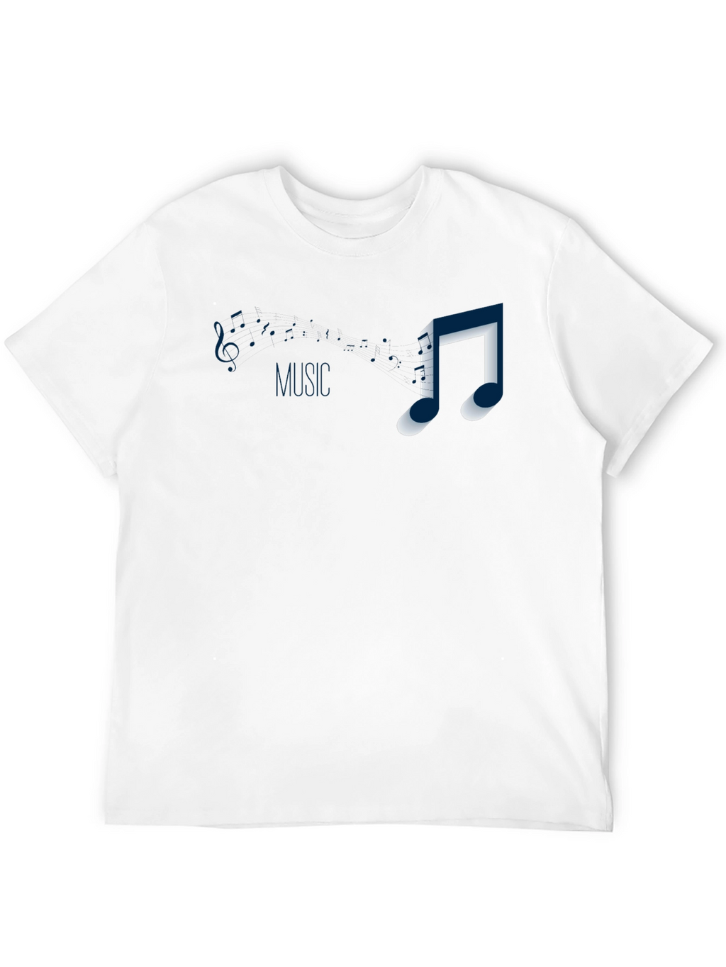 Music Note Graphic T-Shirt - Casual Style