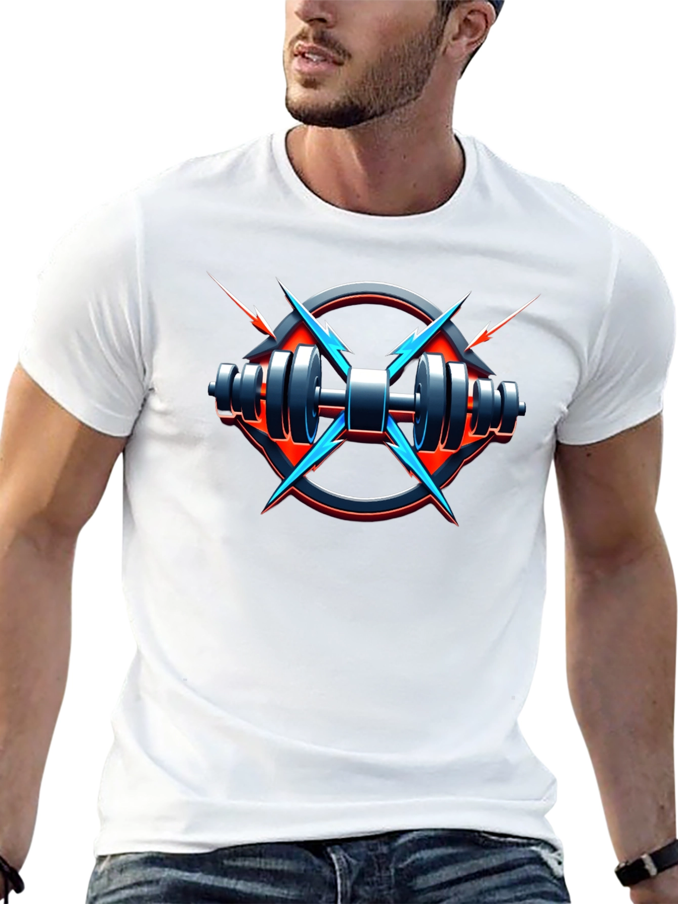 Electric Gym T-Shirt - Black Fitness Tee
