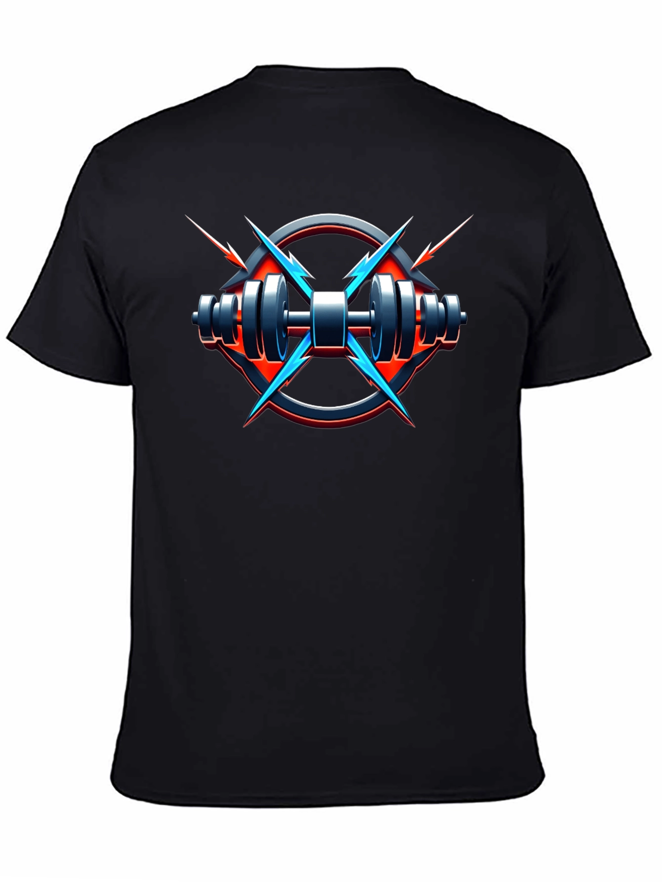 Electric Gym T-Shirt - Black Fitness Tee