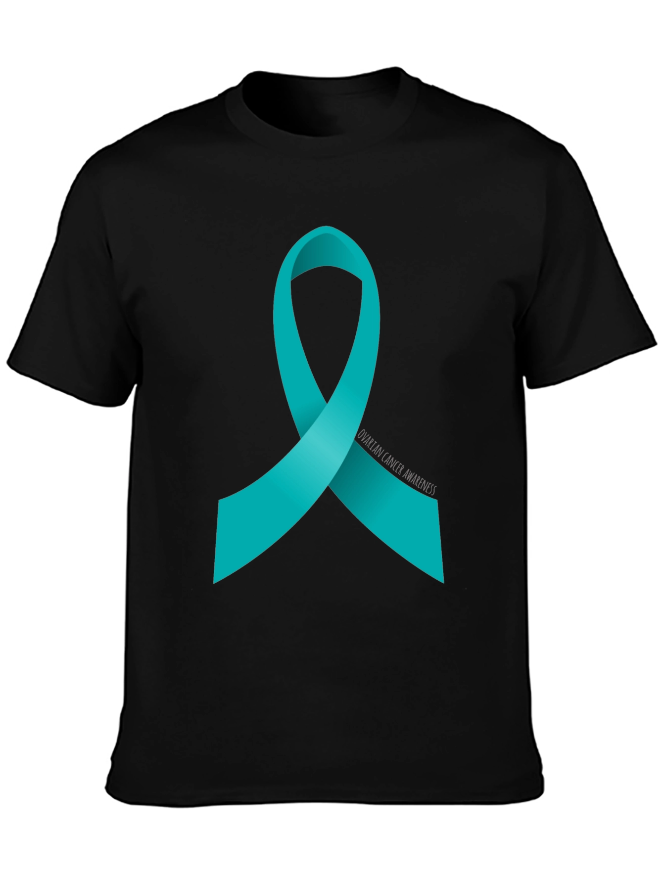 Ovarian Cancer Awareness Ribbon T-Shirt - Support the Cause
