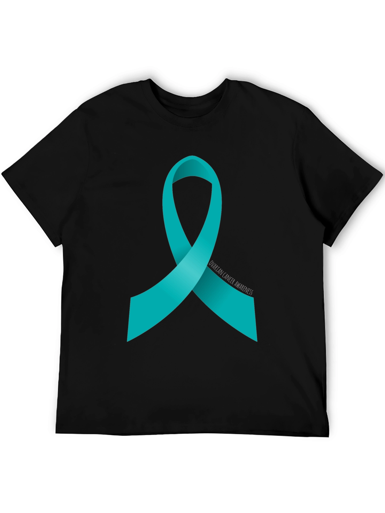 Ovarian Cancer Awareness Ribbon T-Shirt - Support the Cause