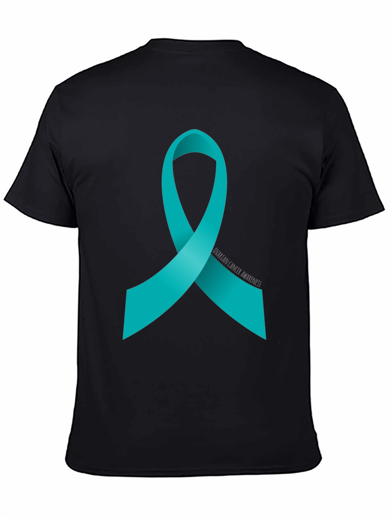 Ovarian Cancer Awareness Ribbon T-Shirt - Support the Cause