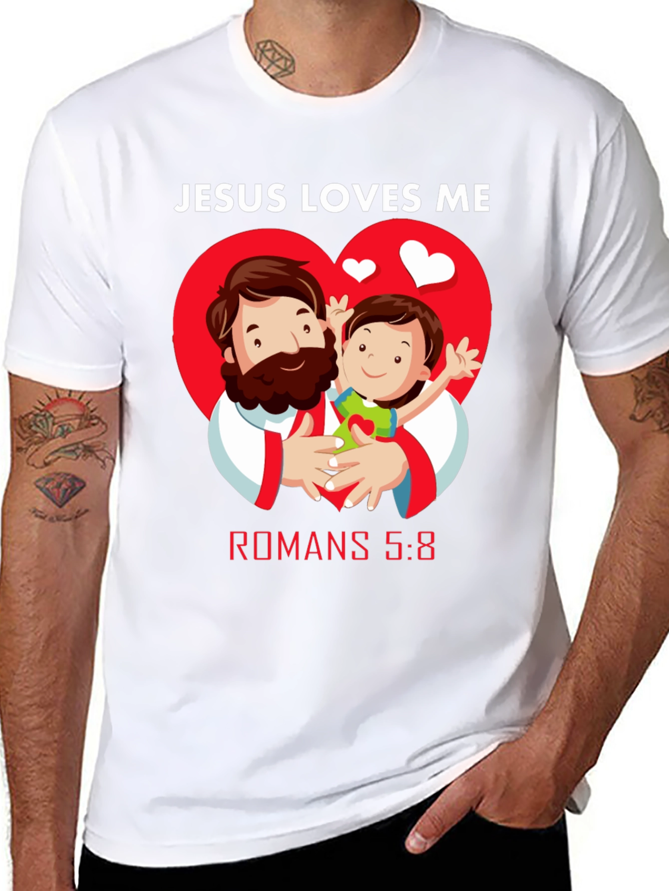 Jesus Loves Me T-Shirt Religious Apparel