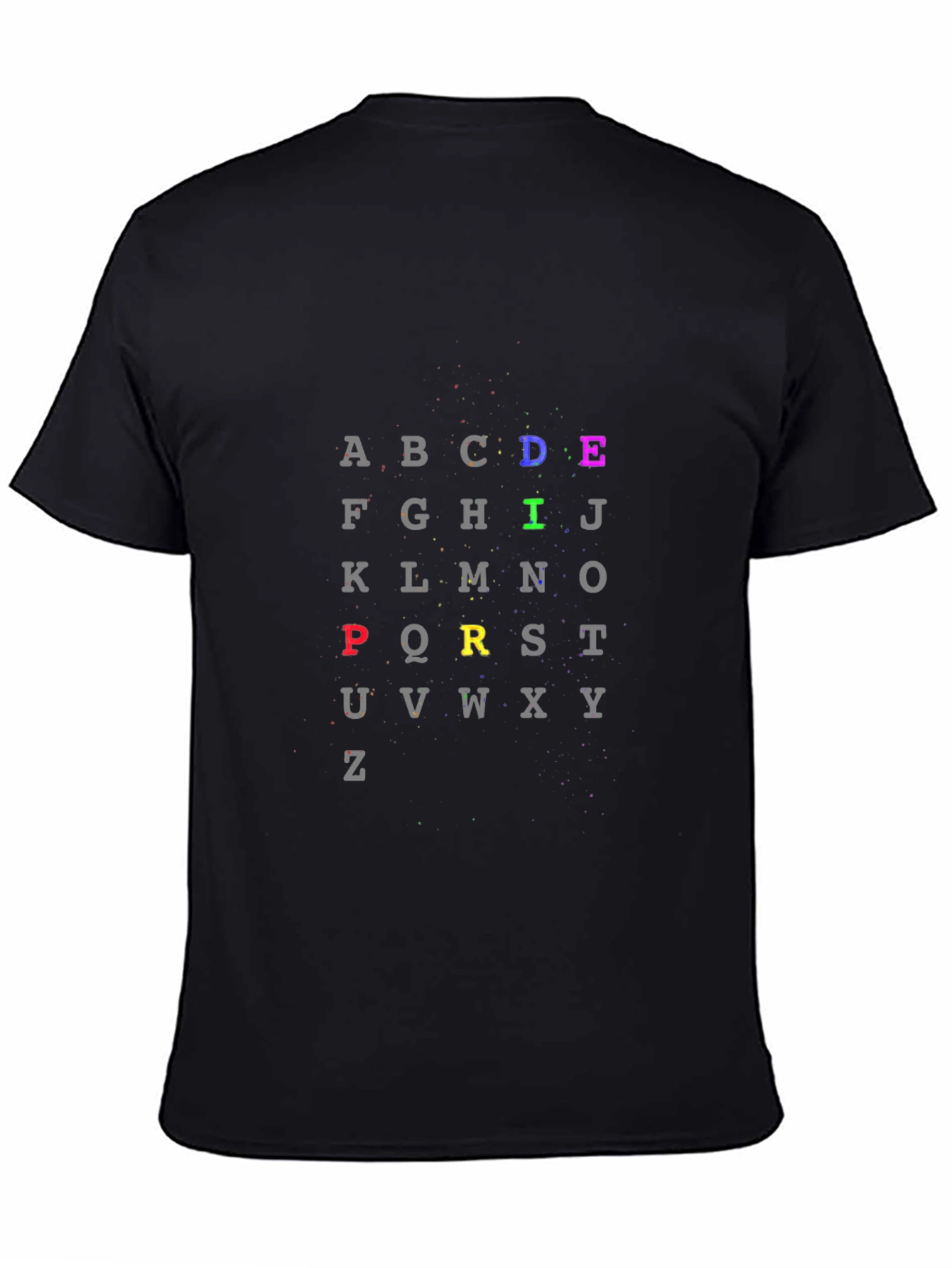 Alphabet Colorful T-Shirt - Casual Tee