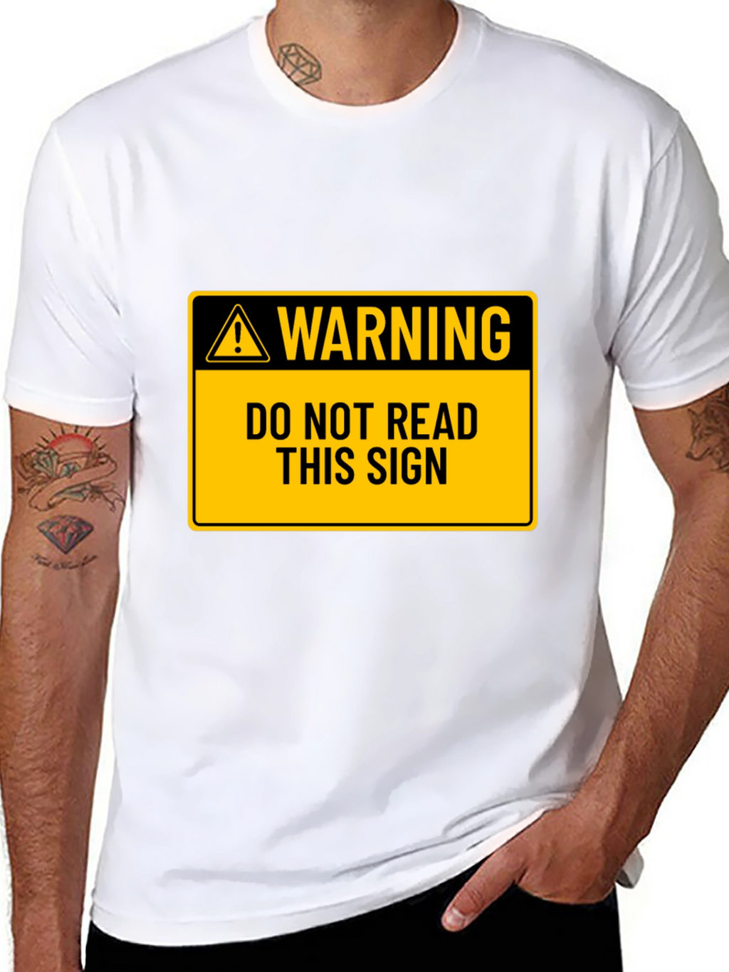Warning: Do Not Read This Sign T-Shirt