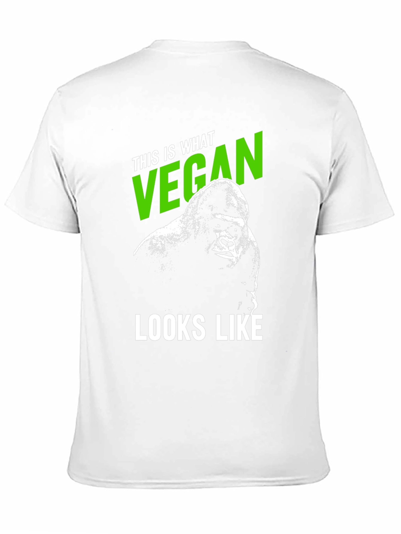Vegan Gorilla Graphic Tee - Black T-Shirt