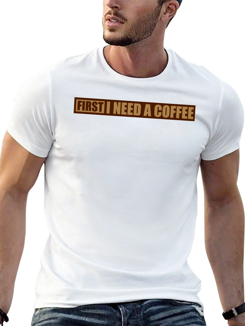 First I Need A Coffee Graphic Tee
