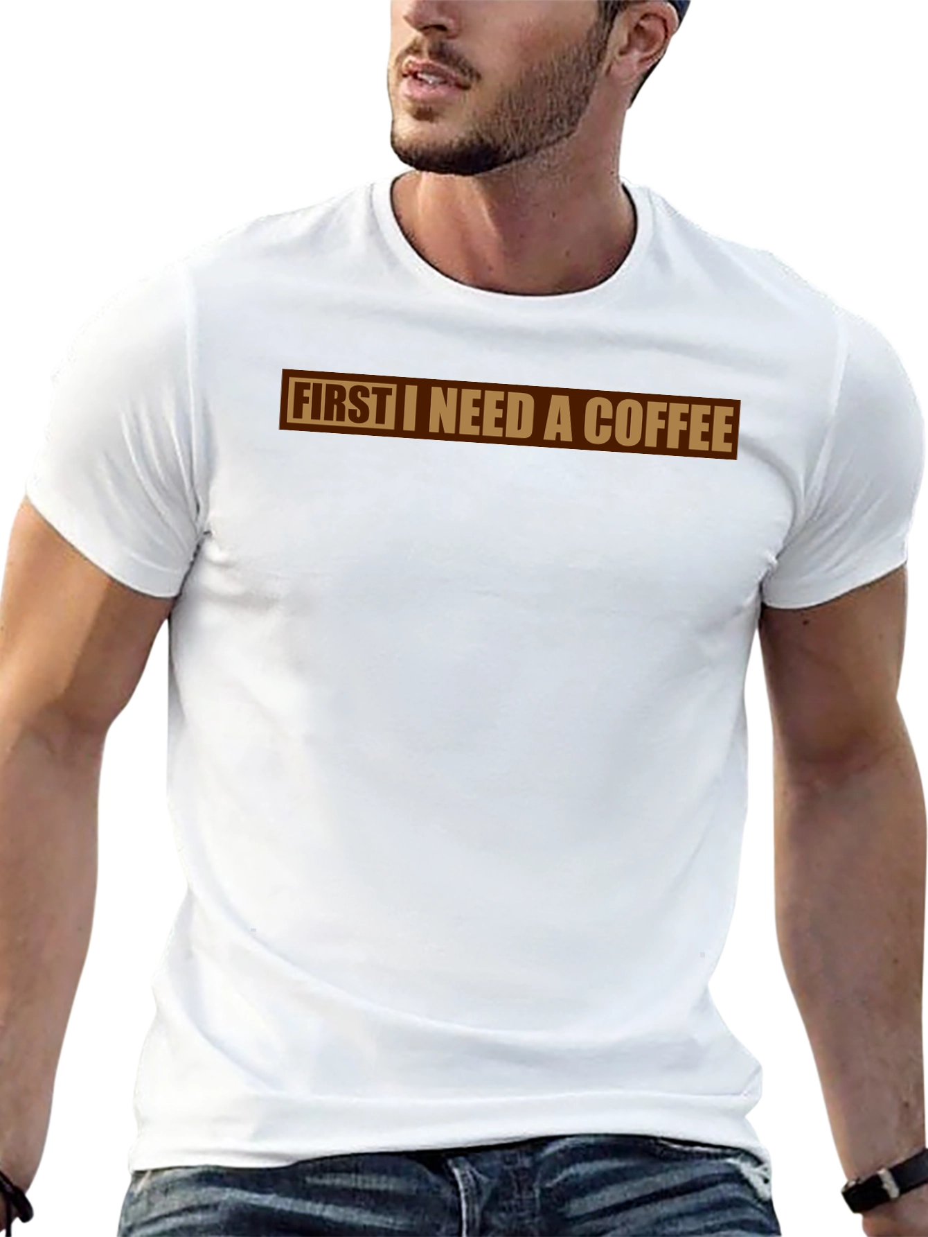 First I Need A Coffee Graphic Tee