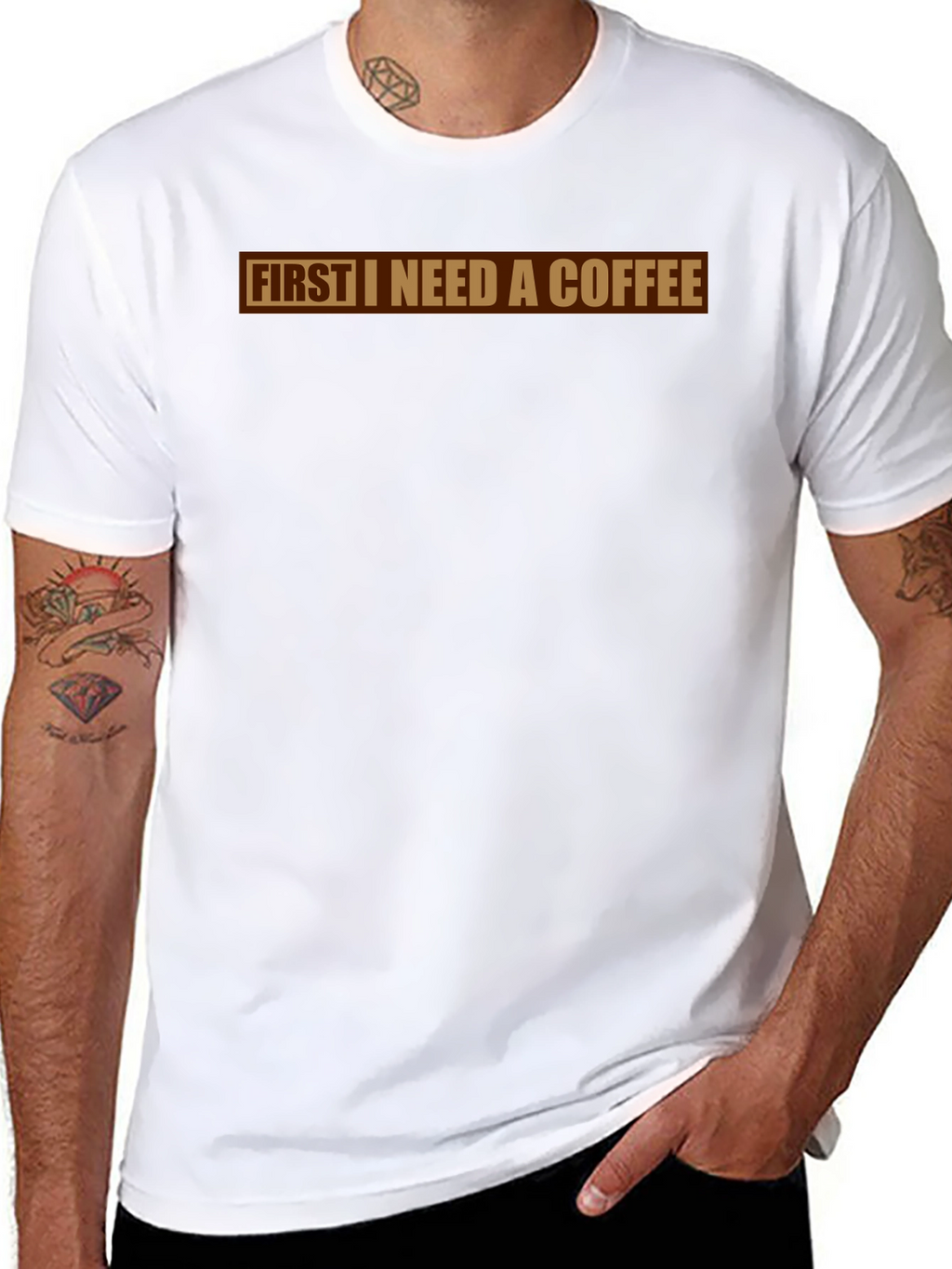 First I Need A Coffee Graphic Tee