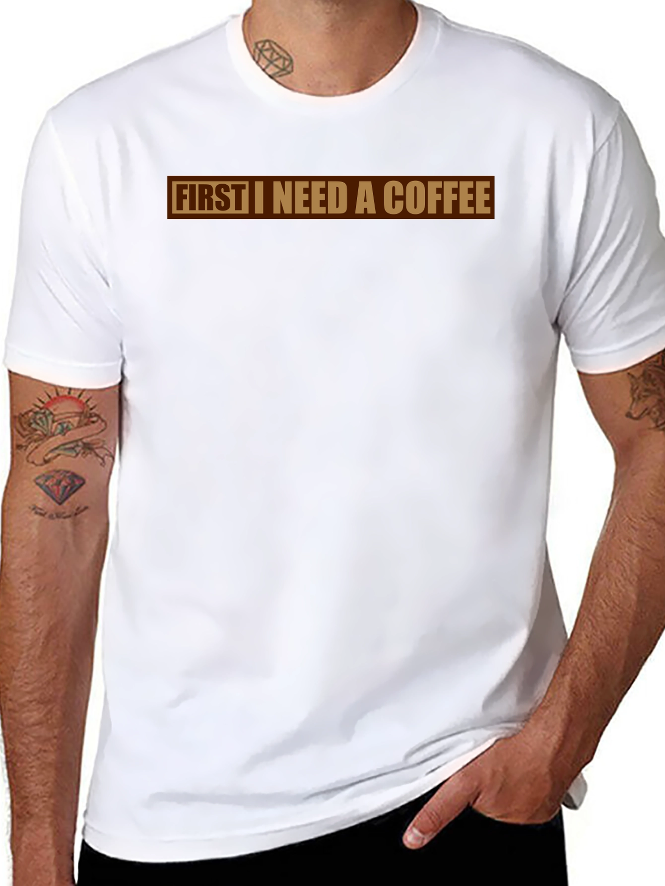 First I Need A Coffee Graphic Tee
