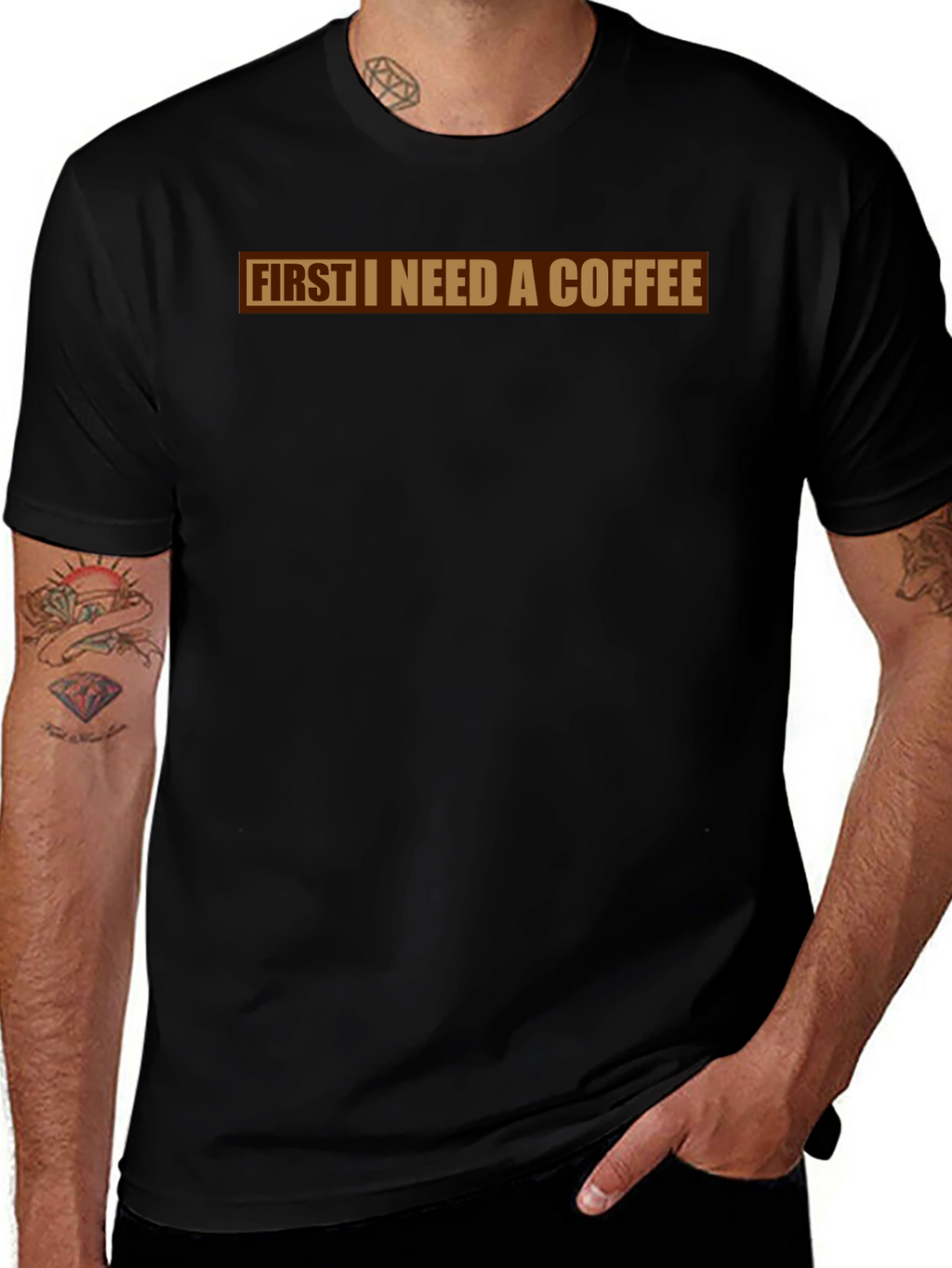 First I Need A Coffee Graphic Tee