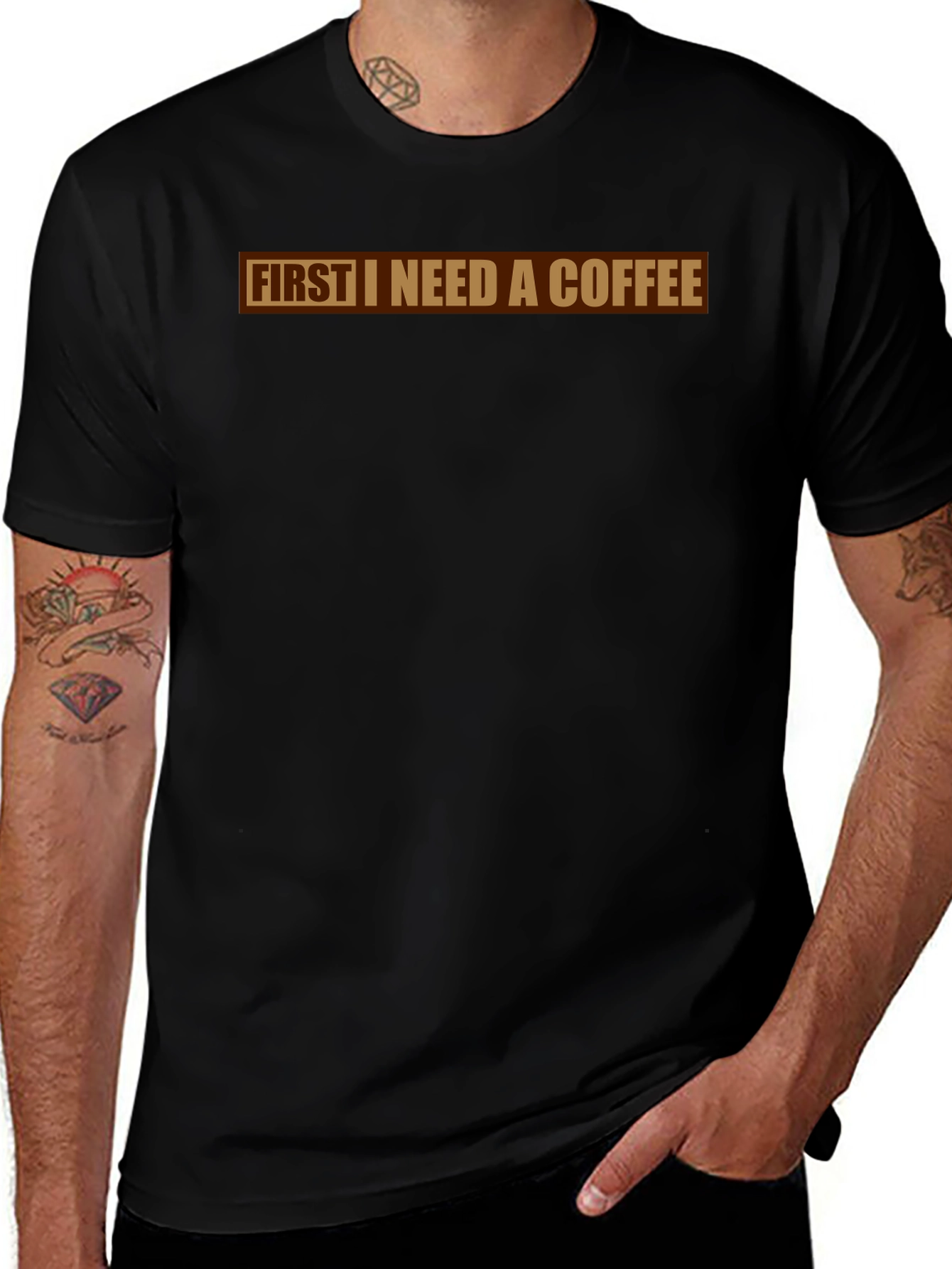 First I Need A Coffee Graphic Tee