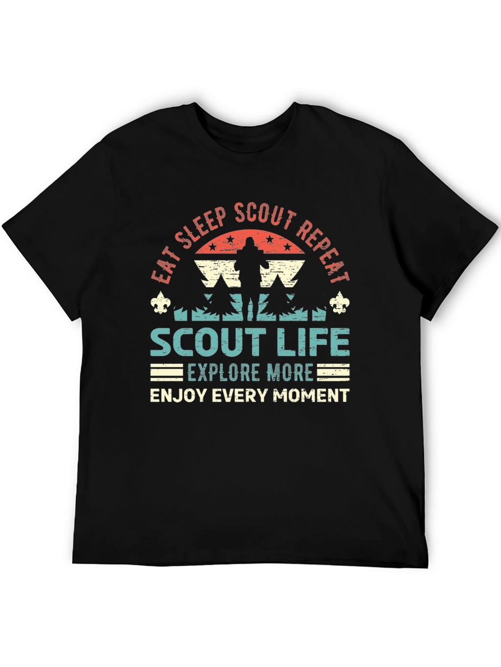 Eat Sleep Scout Repeat Graphic T-Shirt