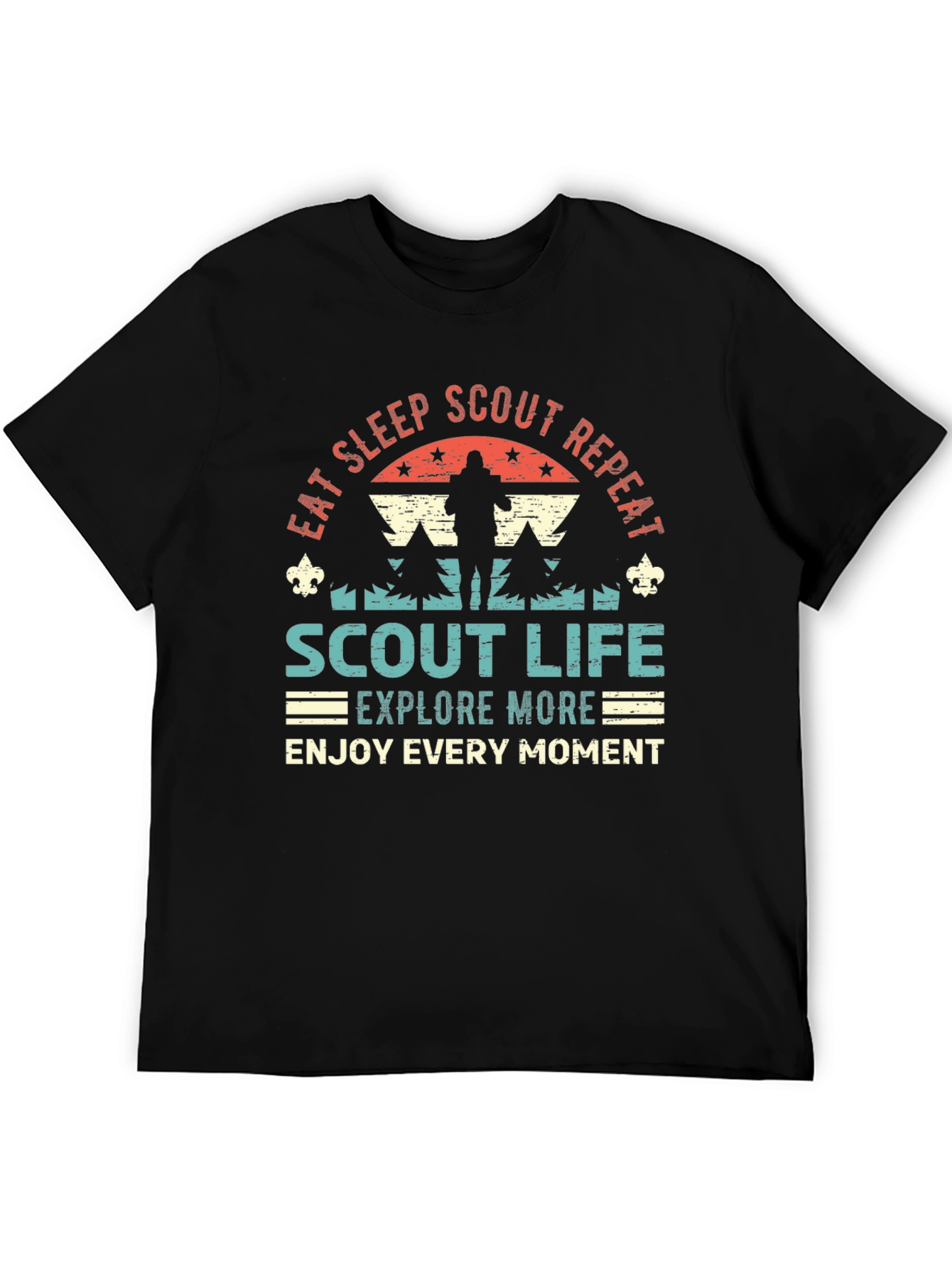 Eat Sleep Scout Repeat Graphic T-Shirt