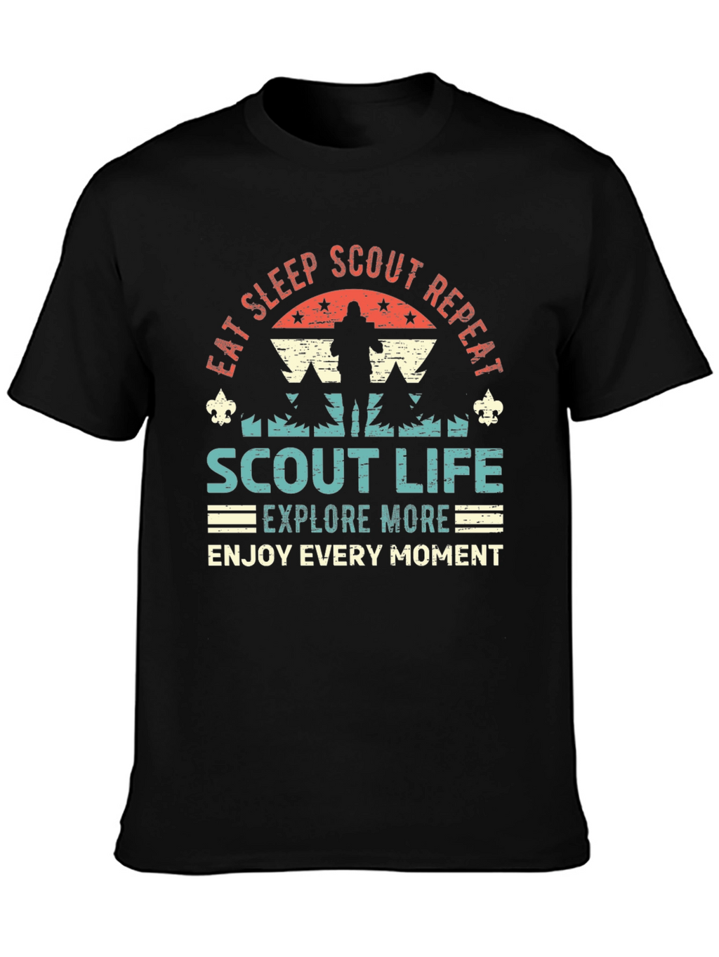 Eat Sleep Scout Repeat Graphic T-Shirt
